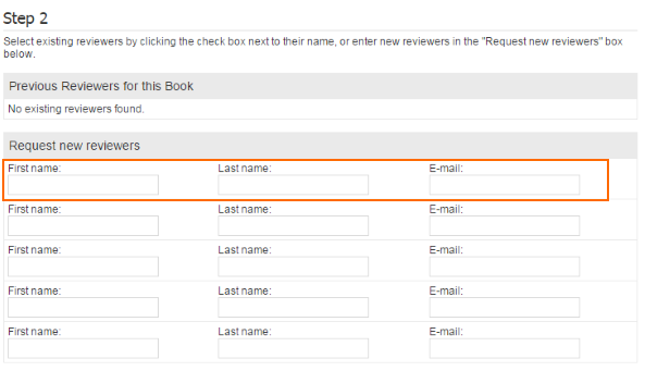 Reviewer Assignment Page - Step 2